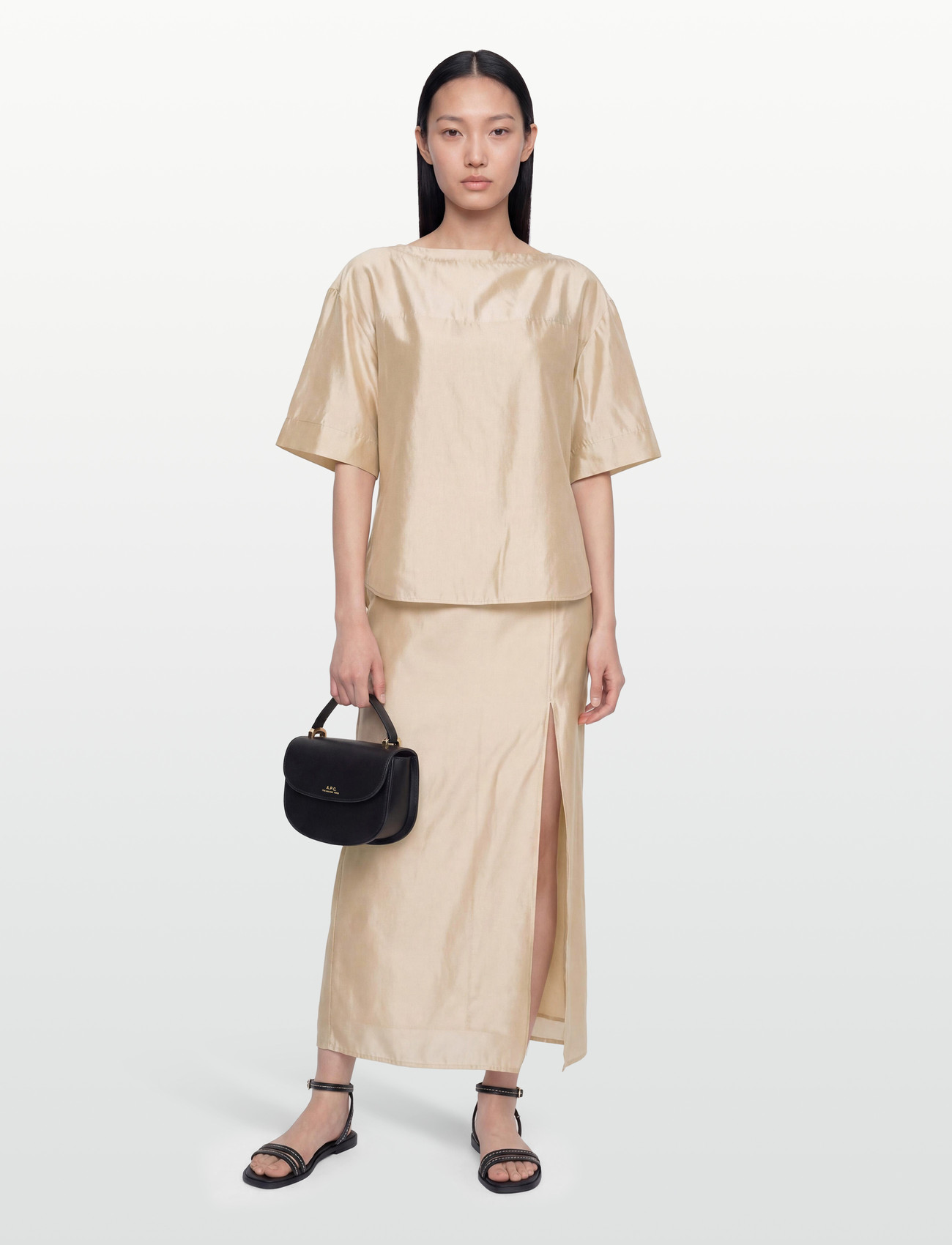 Filippa K Sheer Tee - Beige - 32