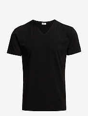 Filippa K - M. Lycra V-Neck Tee - basis-t-skjorter - black - 0