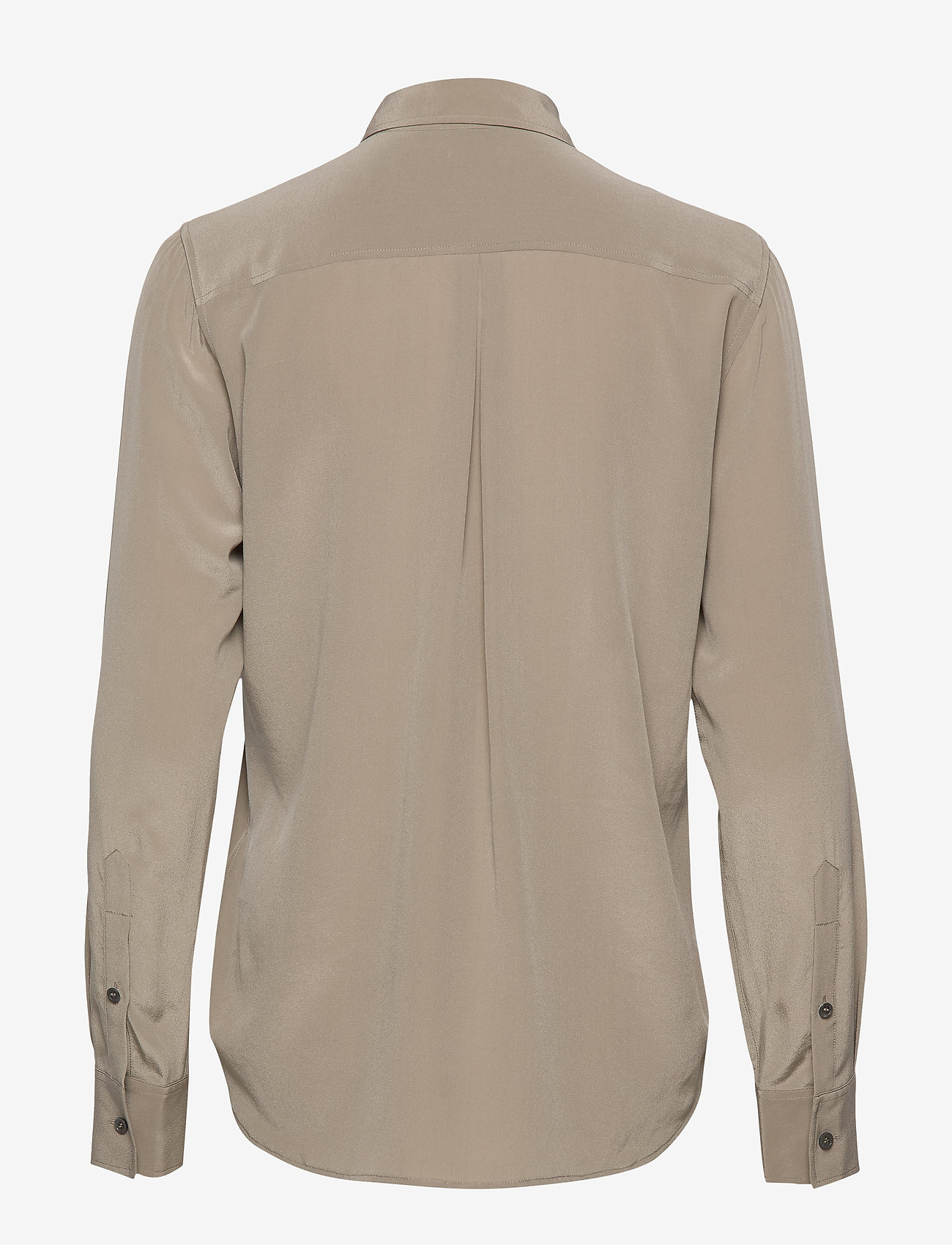 Filippa K - Classic Silk Shirt - grey taupe - 1