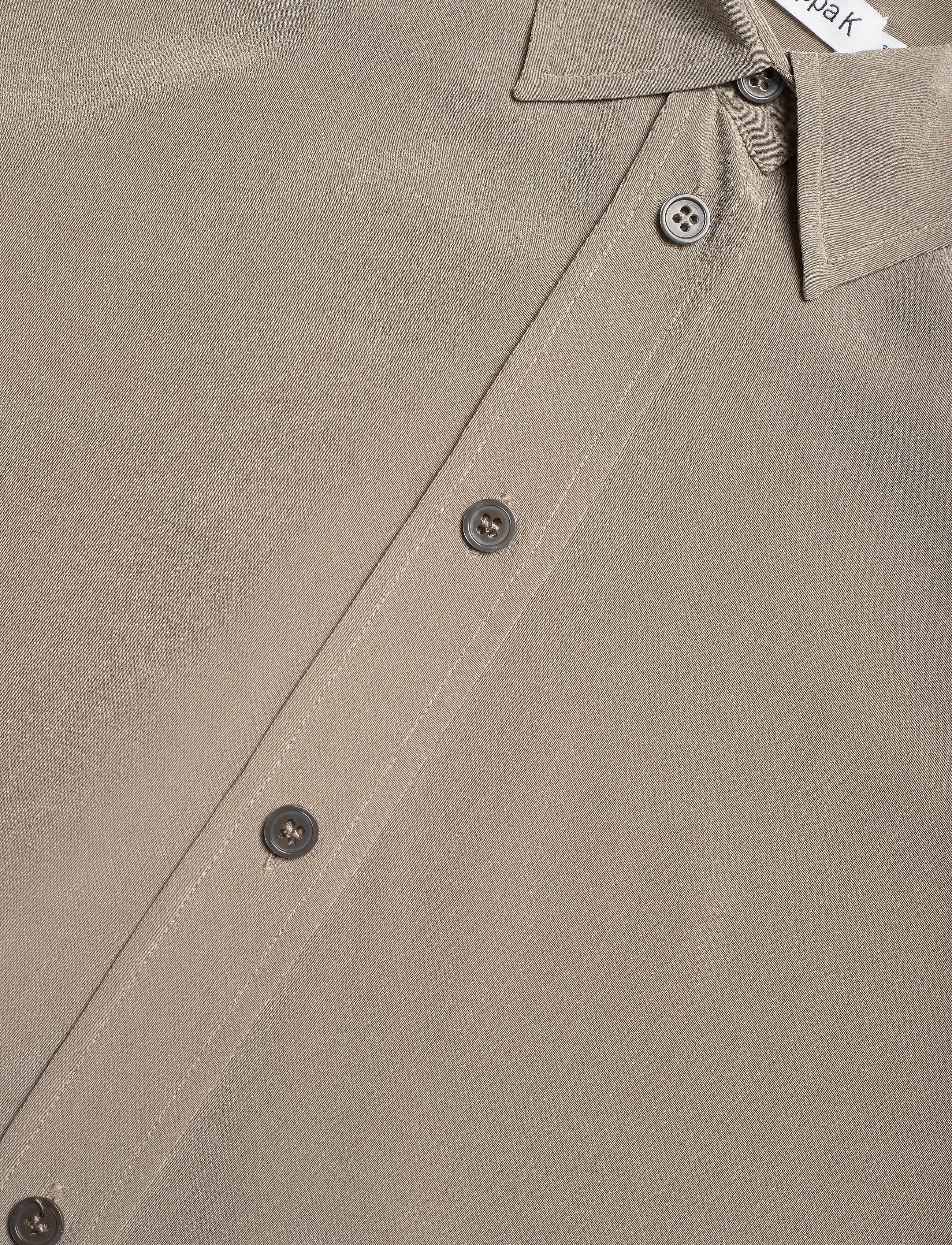 Filippa K - Classic Silk Shirt - grey taupe - 2