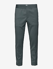 M. Terry Cropped Trouser - DARK MINT