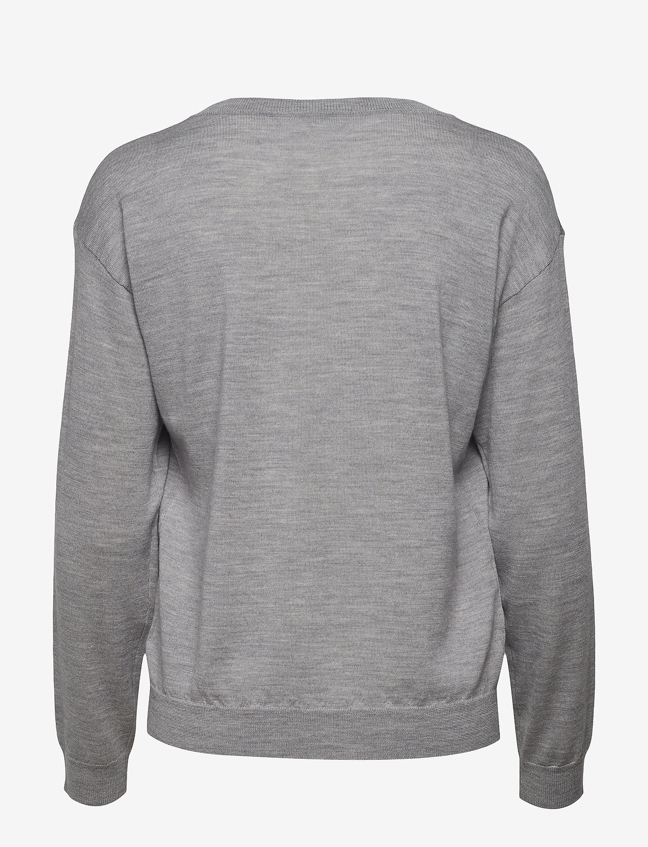 Filippa K - Merino V-Neck Pullover - light grey - 1