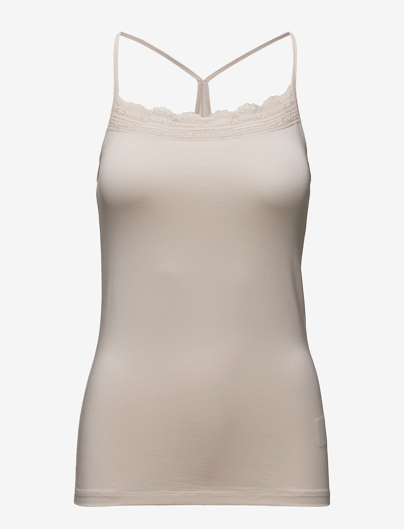 Lace Strap Top - OYSTER