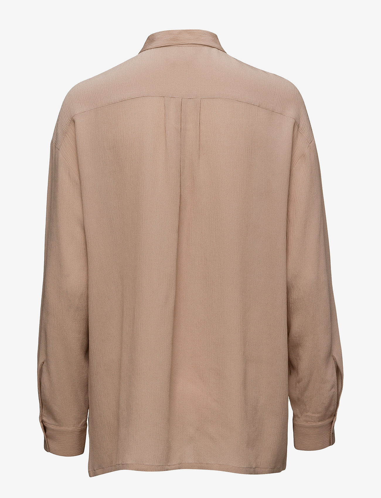 Filippa K - Crinkle Silk Pull On Blouse - almondine - 1