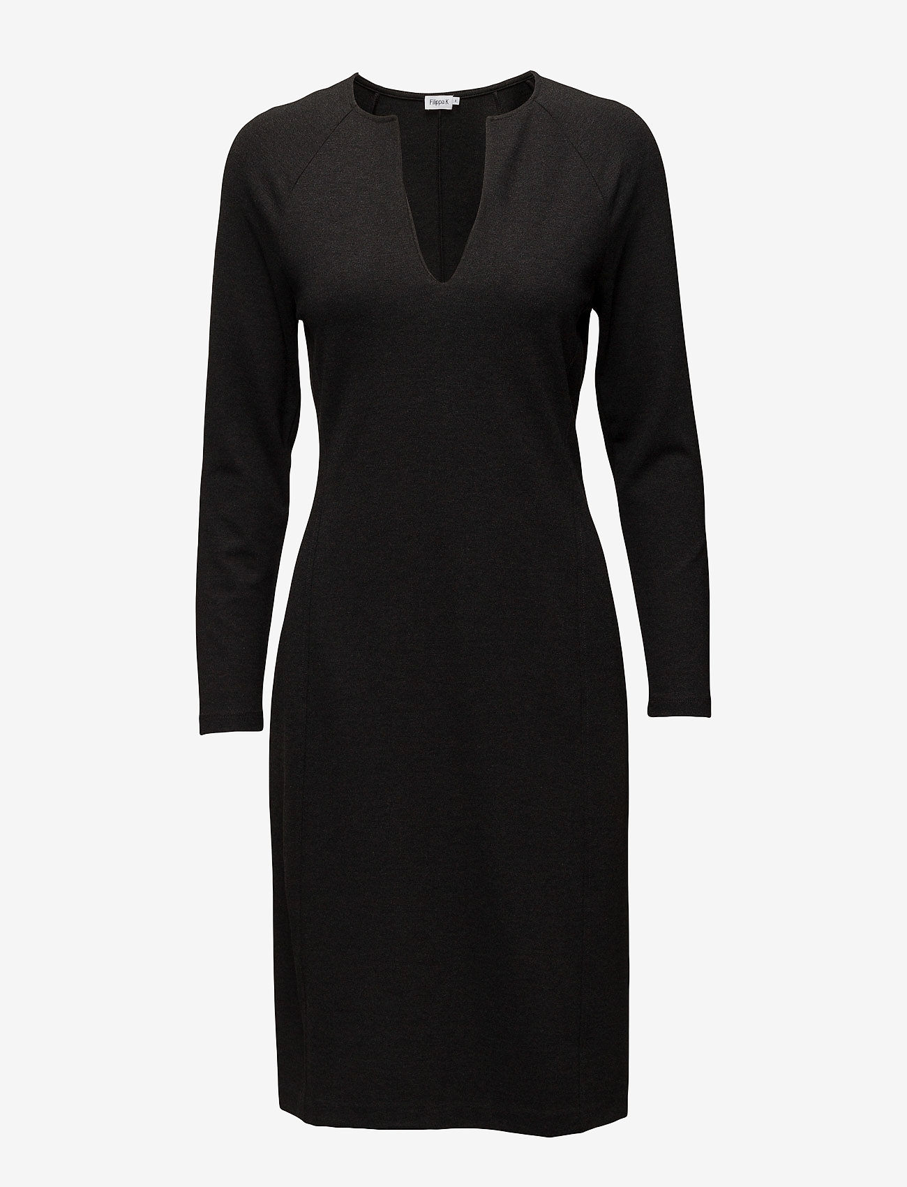 Filippa K - Jersey Split Dress - antracite - 0
