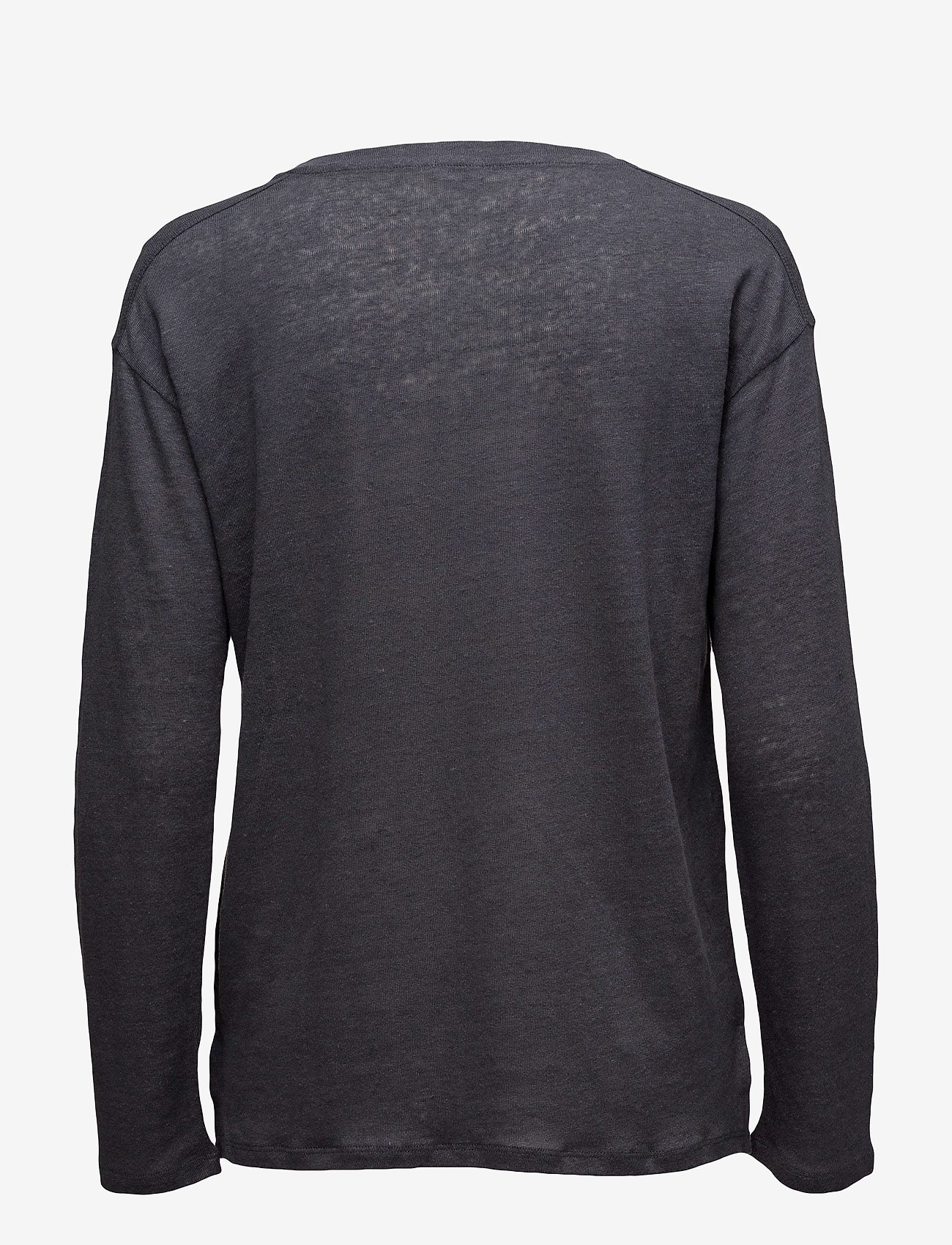 Filippa K - Relaxed Long Sleeve Linen Tee - iron - 1