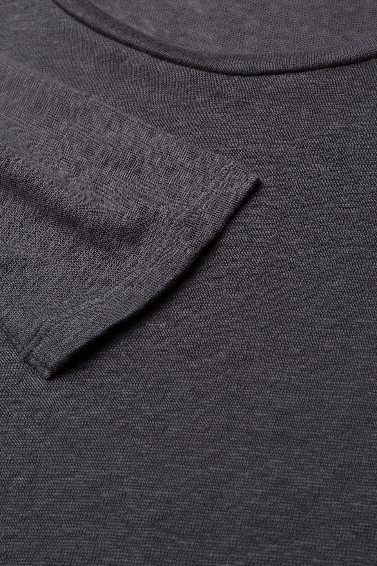 Filippa K - Relaxed Long Sleeve Linen Tee - iron - 2