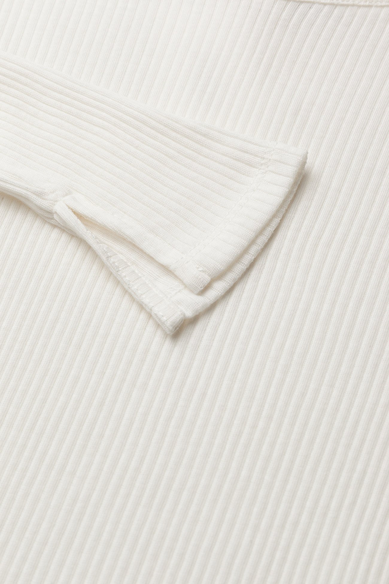 Filippa K - Open Neck Rib Top - off white - 2
