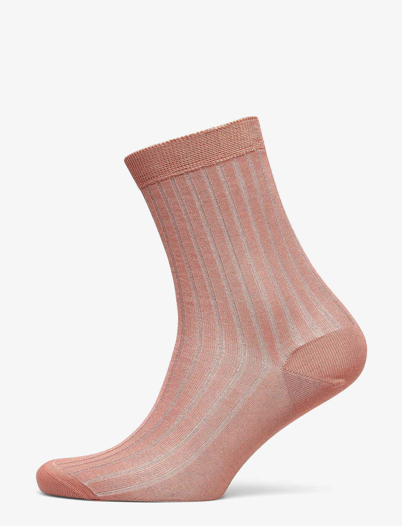 Filippa K - Lurex Rib Sock - pink cedar - 0