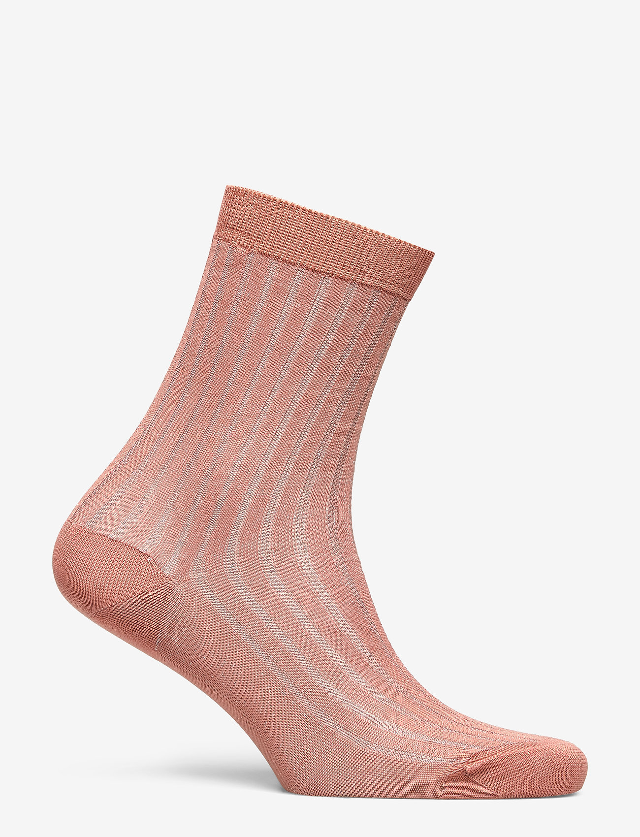 Filippa K - Lurex Rib Sock - pink cedar - 1