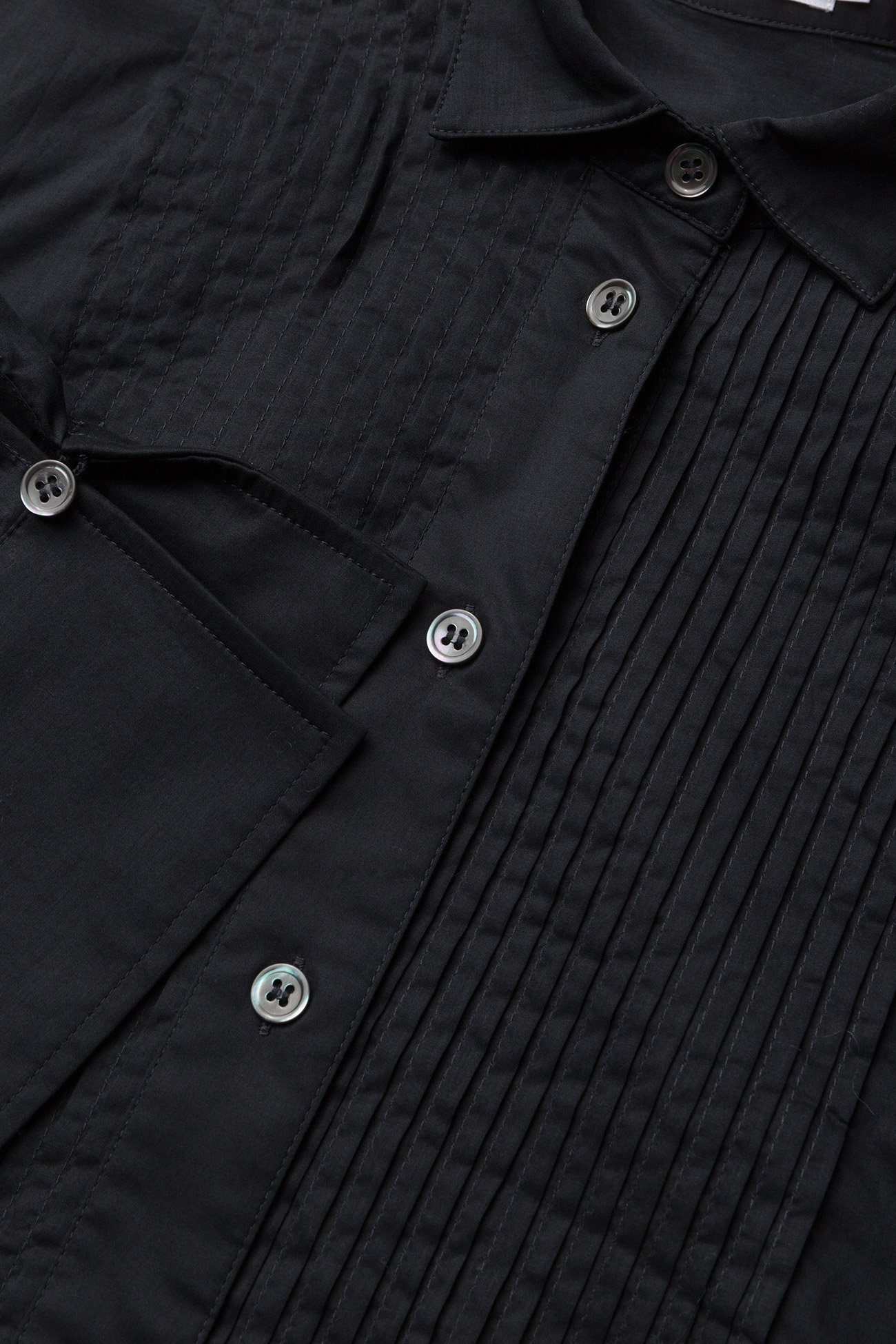 Filippa K - Pintuck Tuxedo Shirt - black - 2