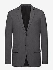 Filippa K - M. Rick Cool Wool Jacket - dobbeltradede blazere - grey mel. - 0