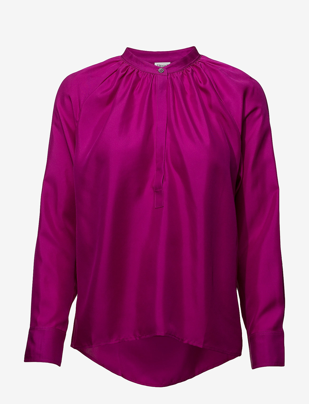 Filippa K - Gathered Silk Blouse - orchid - 0