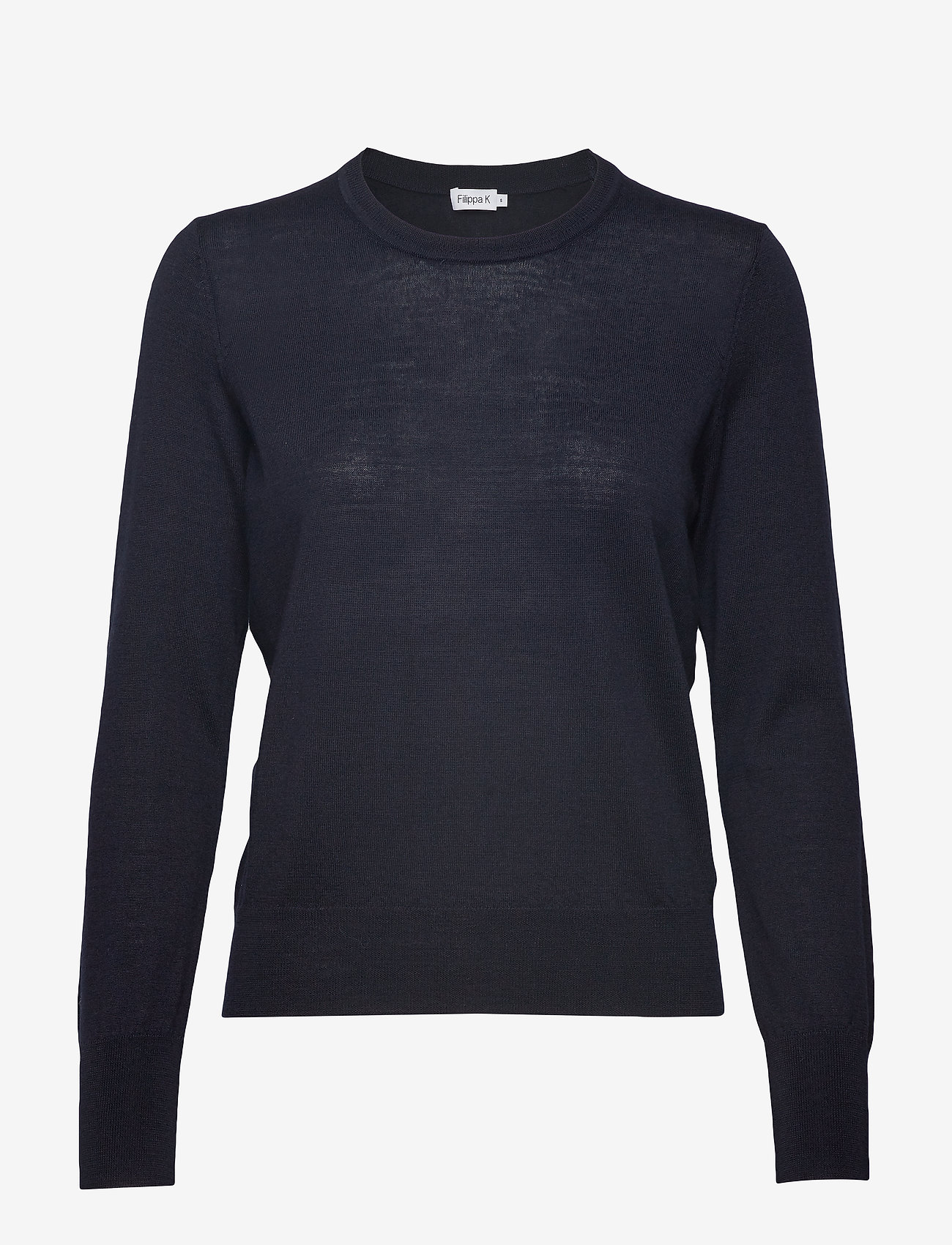Filippa K - Merino R-neck Sweater - džemperiai - navy - 0