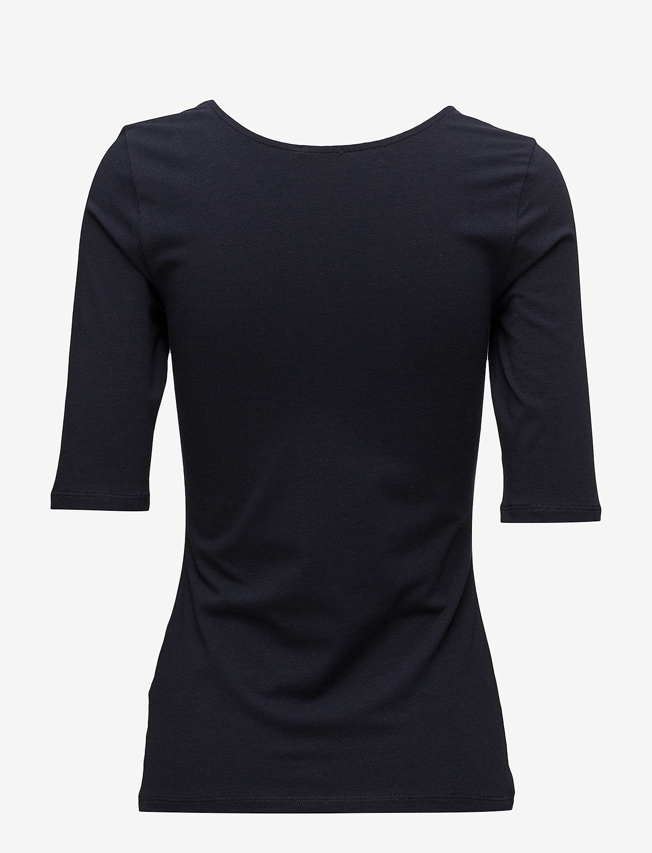 Filippa K - Cotton Stretch Scoop Neck Top - navy - 1