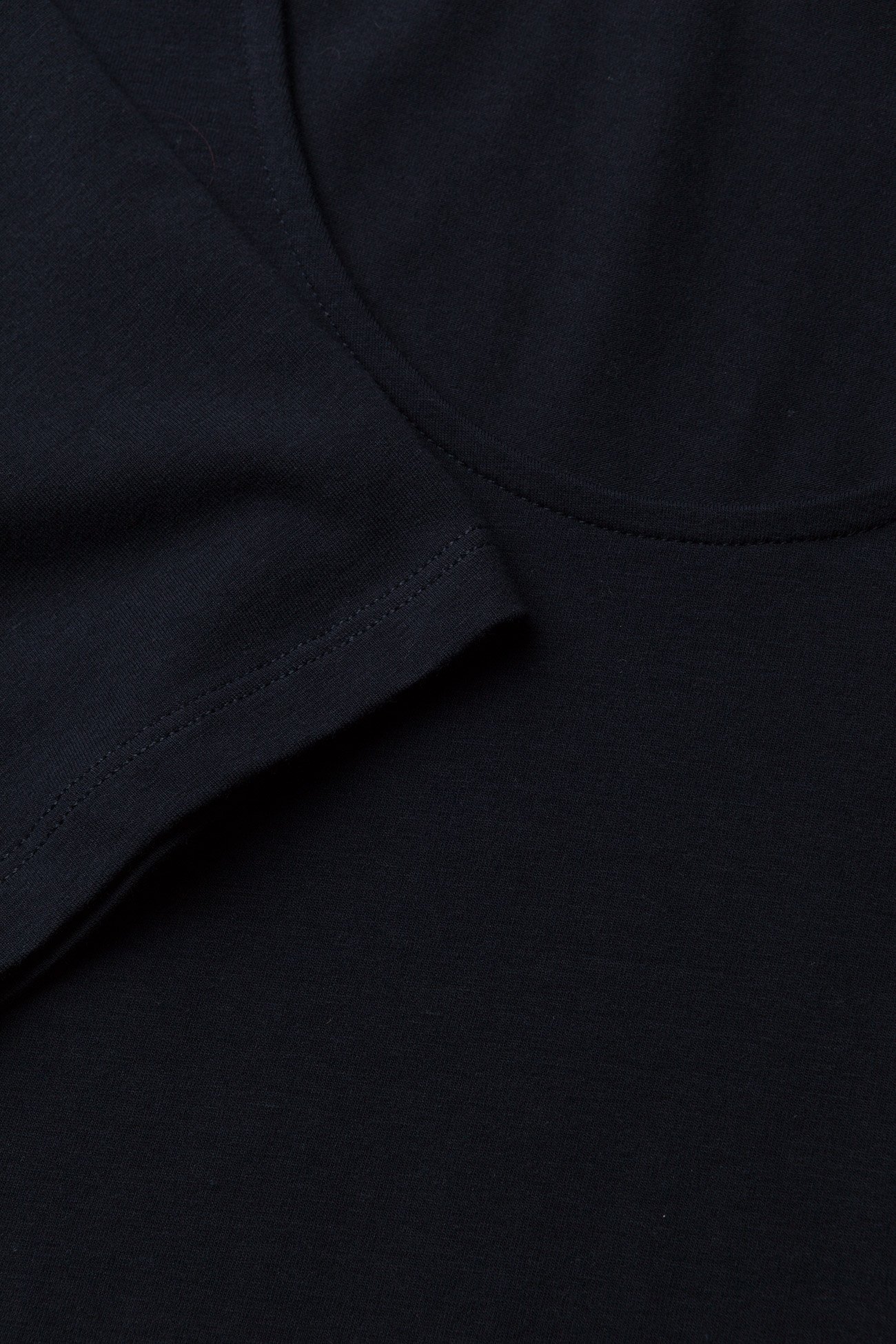 Filippa K - Cotton Stretch Scoop Neck Top - navy - 2
