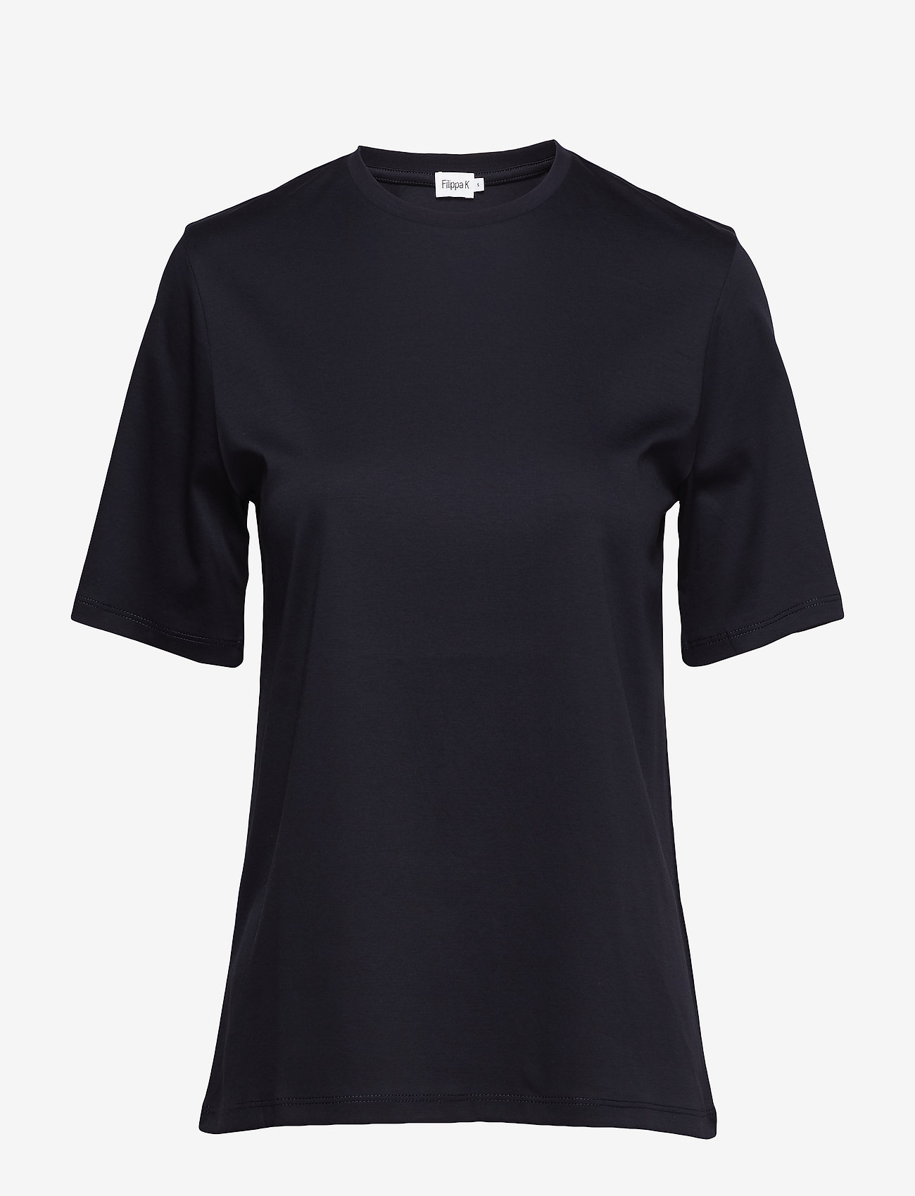 Filippa K - Mercerized Cotton Dressed Tee - navy - 0