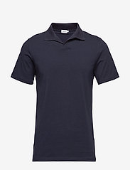 Filippa K - M. Lycra Polo T-Shirt - polo marškinėliai trumpomis rankovėmis - navy - 0