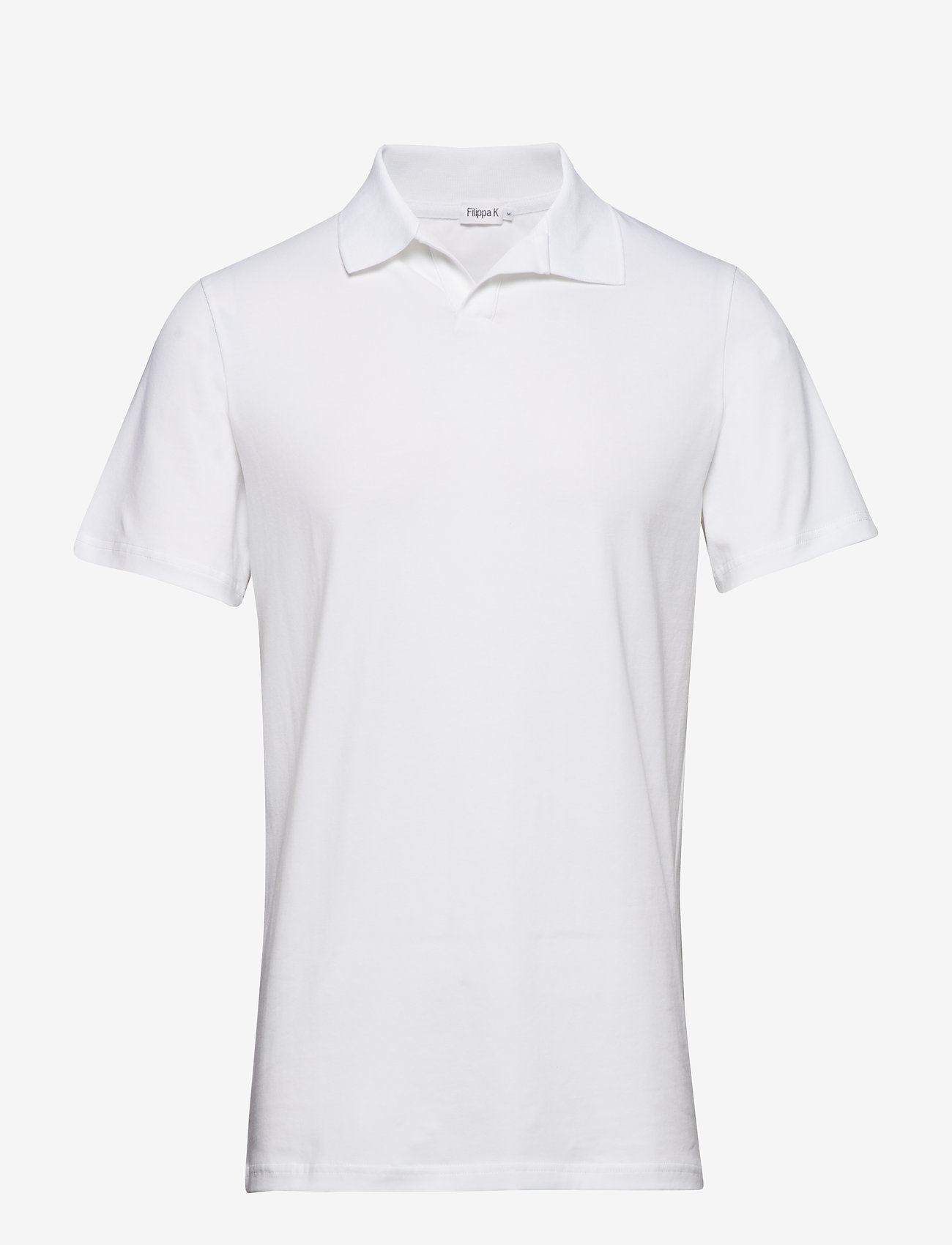 Filippa K - M. Lycra Polo T-Shirt - kortærmede poloer - white - 0