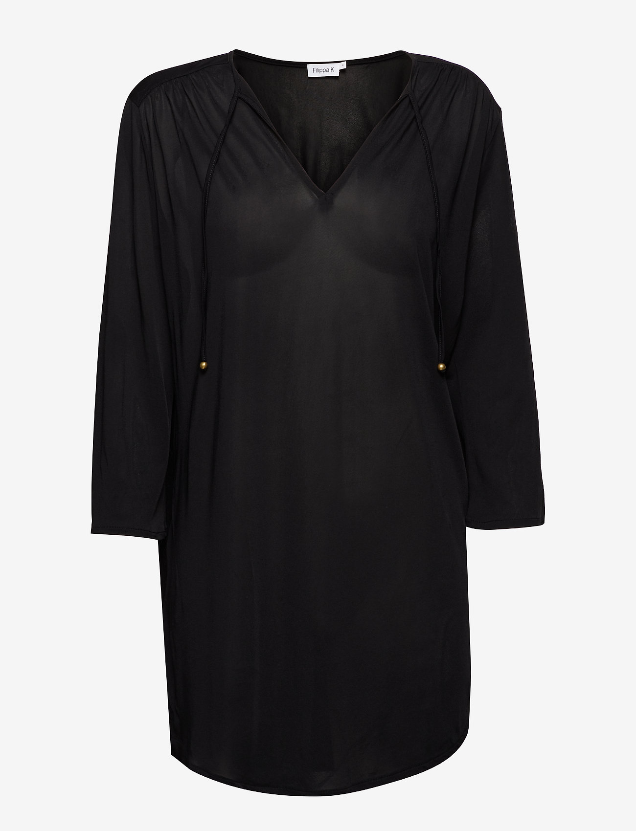 Filippa K - Sheer Tunic Blouse - black - 0