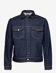 Filippa K - M. Leo Raw Denim Jacket - spring jackets - dark blue - 0