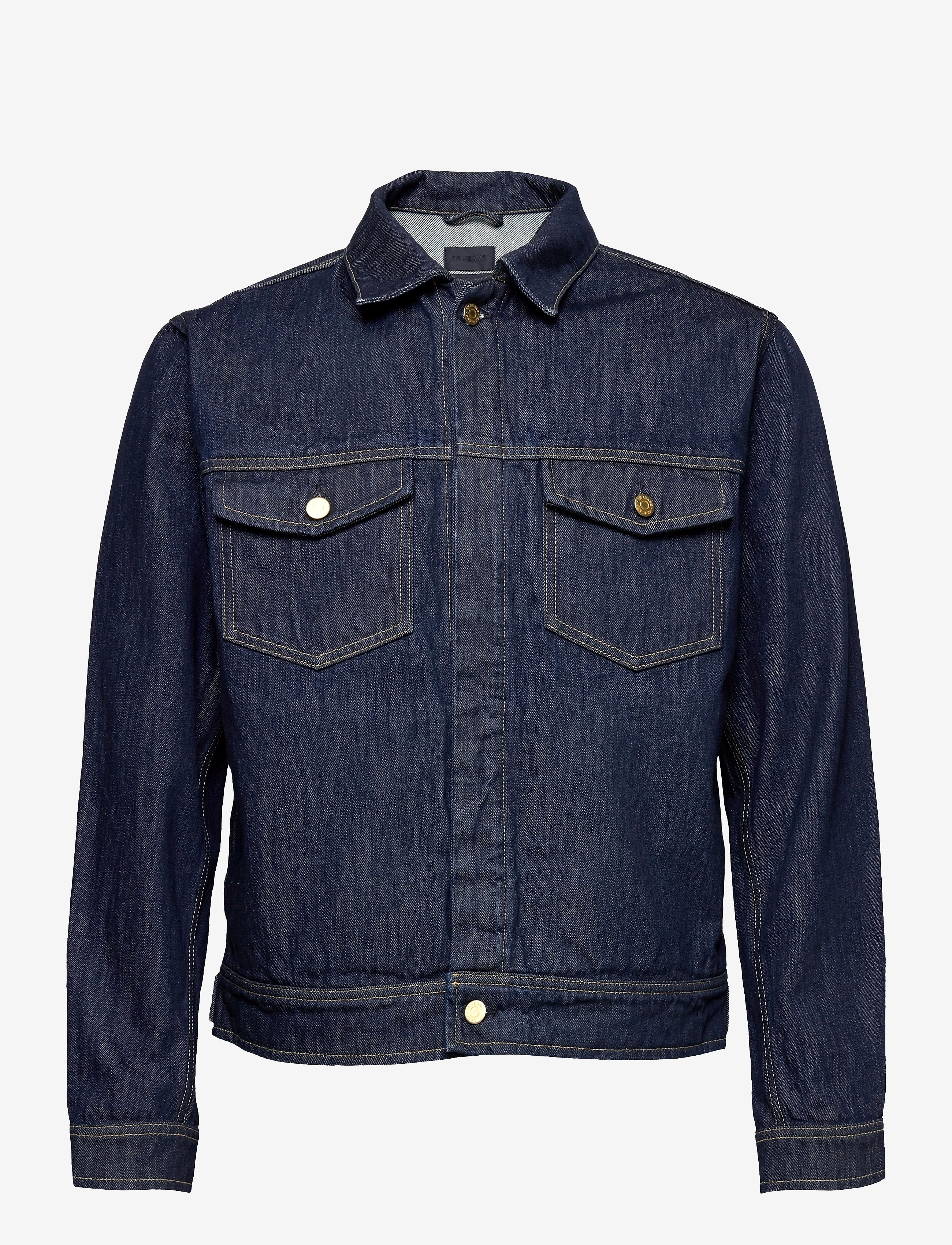 M. Leo Raw Denim Jacket - DARK BLUE