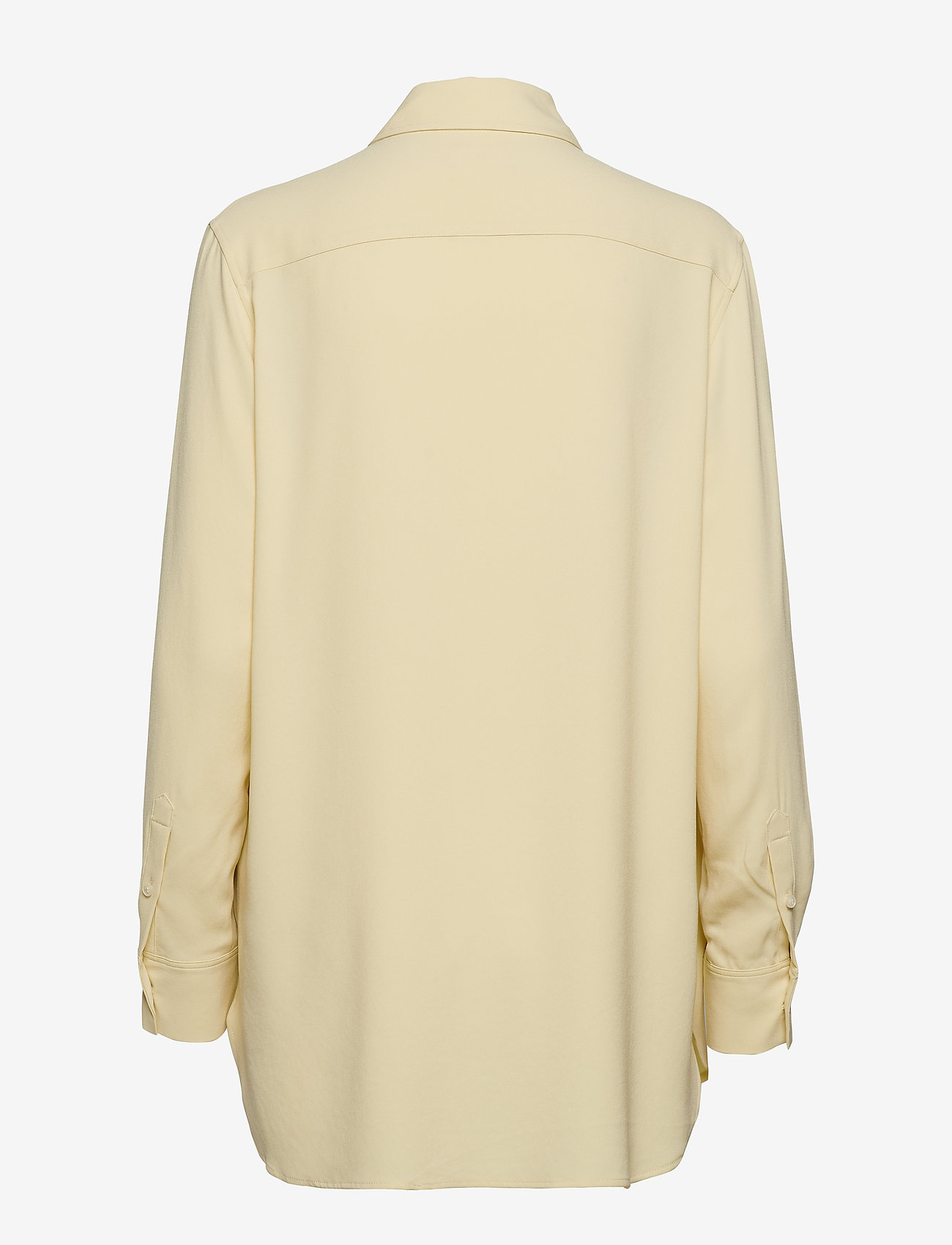 Filippa K - Long Crepe Shirt - långärmade skjortor - wax - 1