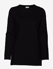 Filippa K - Erin Tunic Top - sweatshirts & huvtröjor - black - 0