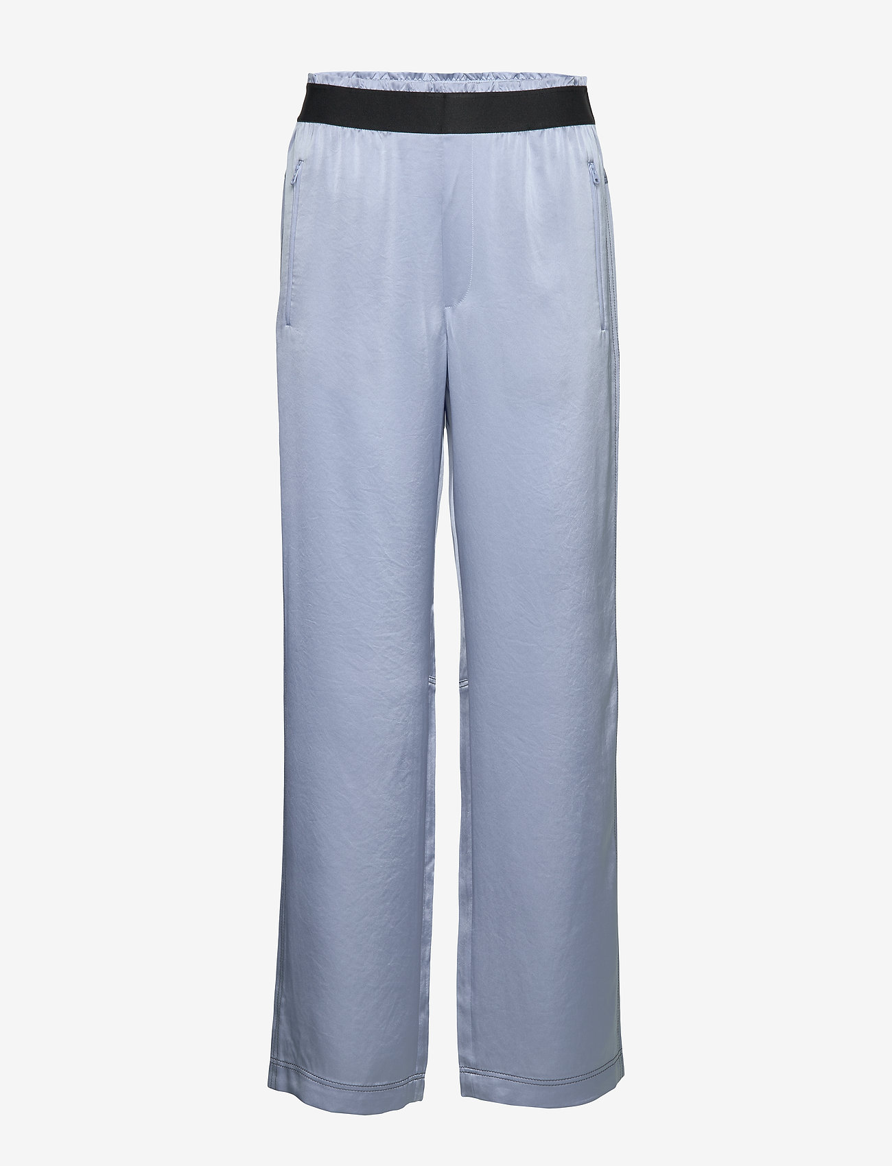 Filippa K - Satin Track Pant - wide leg trousers - sky blue - 0