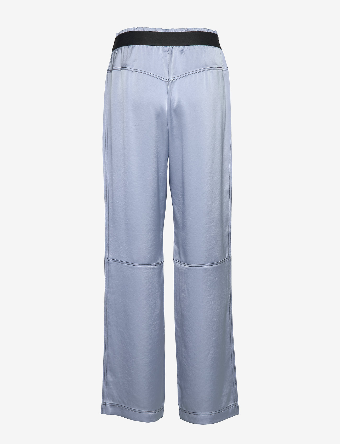 Filippa K - Satin Track Pant - wide leg trousers - sky blue - 1