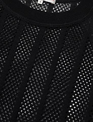 Filippa K - Cotton Mesh Knit Top - t-paidat - black - 2