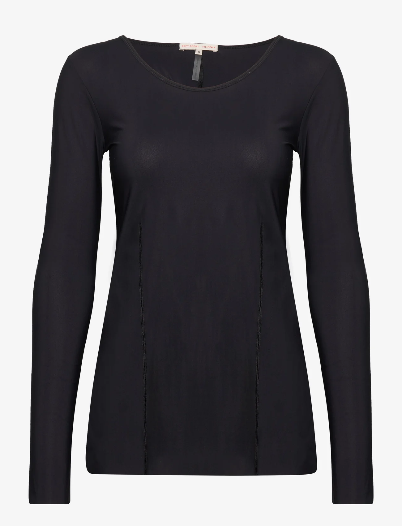 Filippa K - Dance Layer Top - long-sleeved tops - black - 0