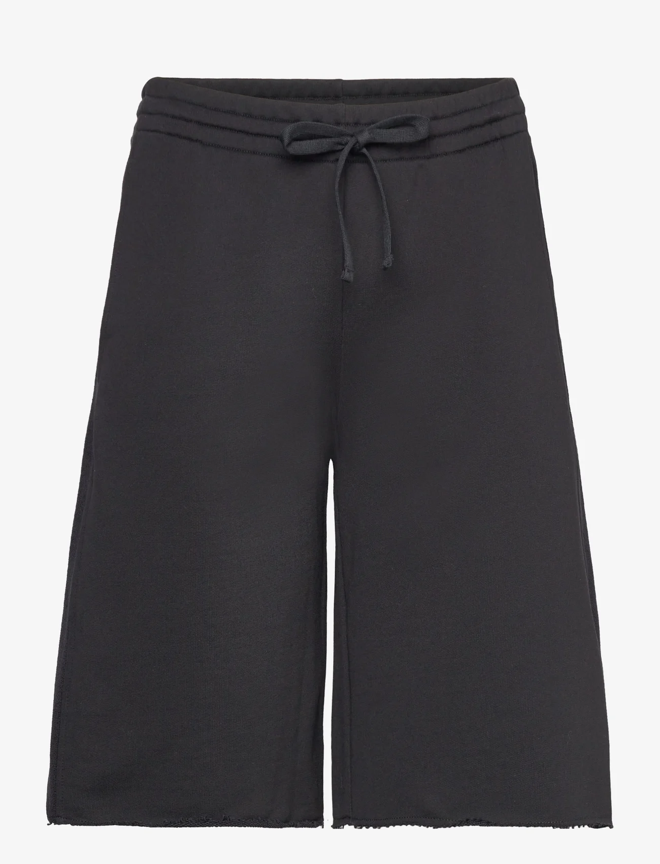 Filippa K - Reversed Stripe Shorts - sweat shorts - black - 0