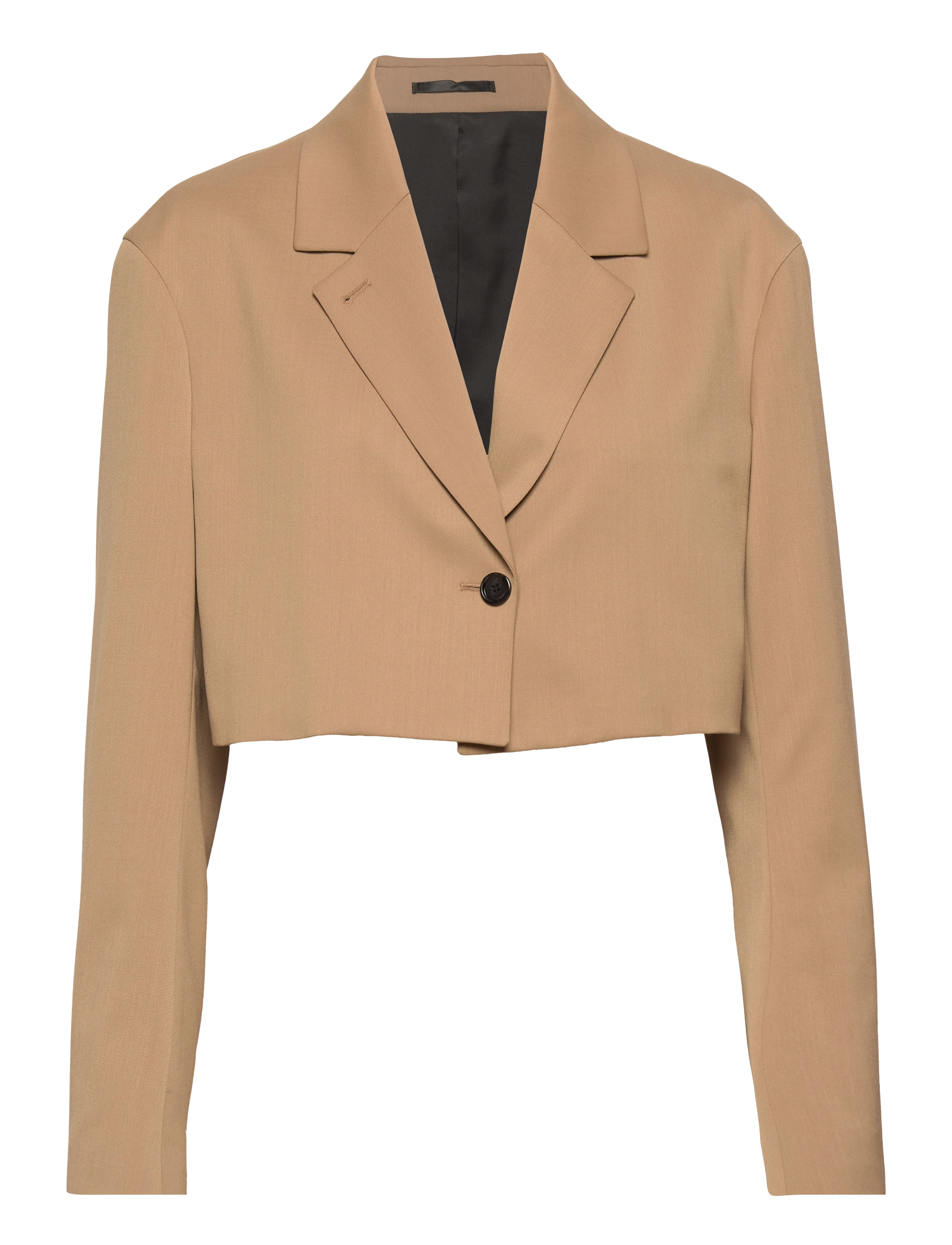 Filippa K Kathy Jacket - Cropped-Blazer - DARK KHAKI / brown