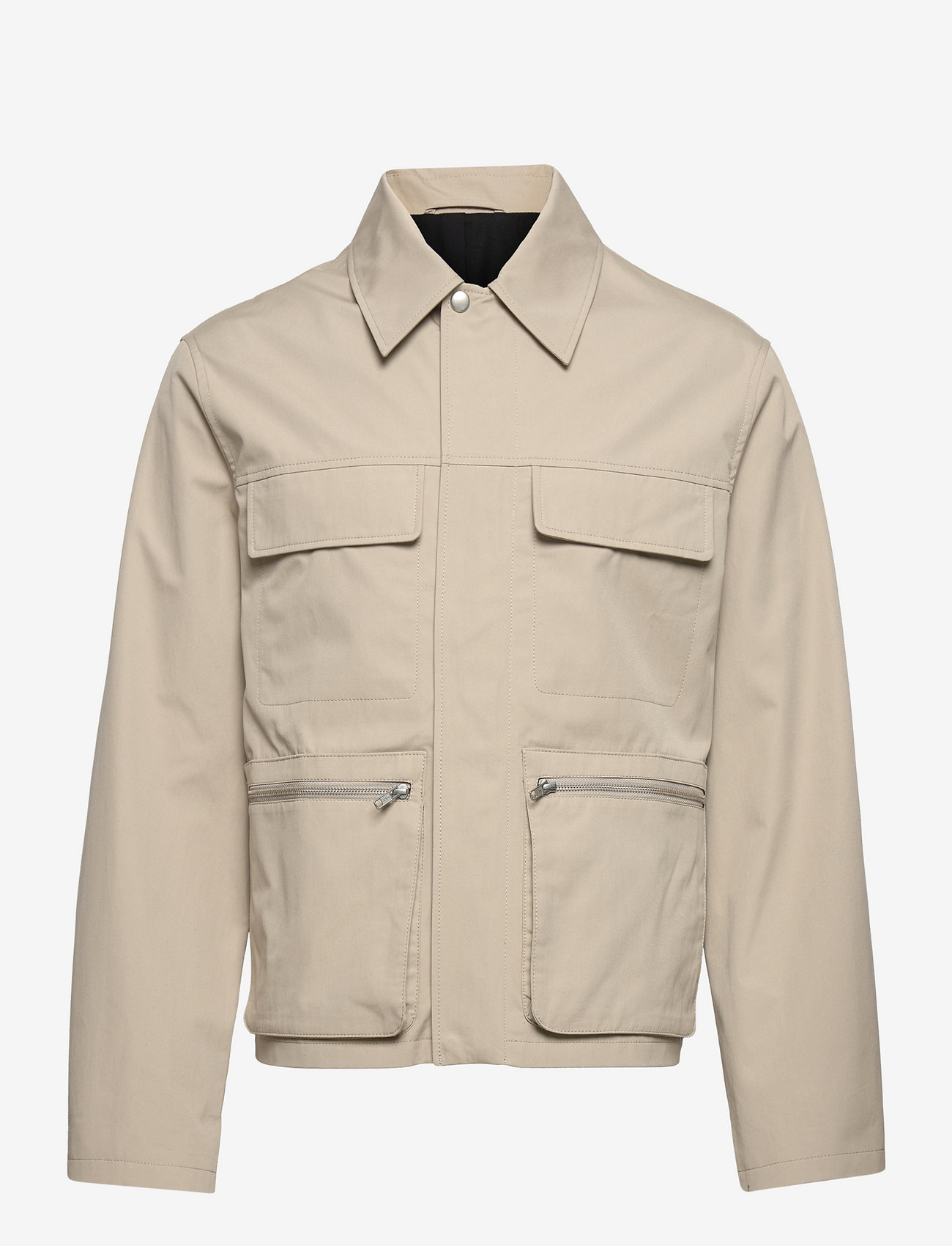 Filippa K - M. Patrick Cotton Jacket - forårsjakker - grey beige - 0