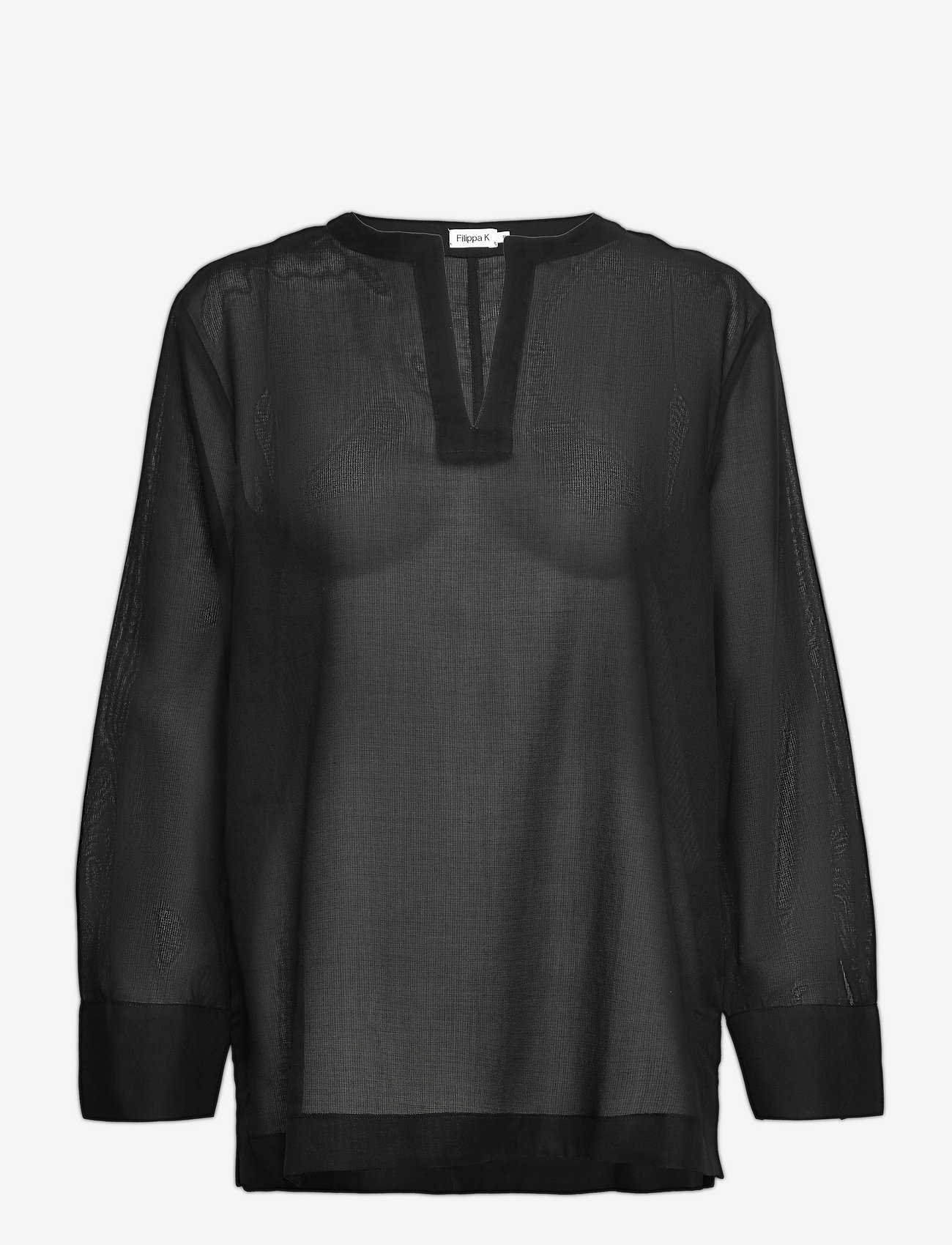 Filippa K - Lilja Blouse - blouses met lange mouwen - black - 0