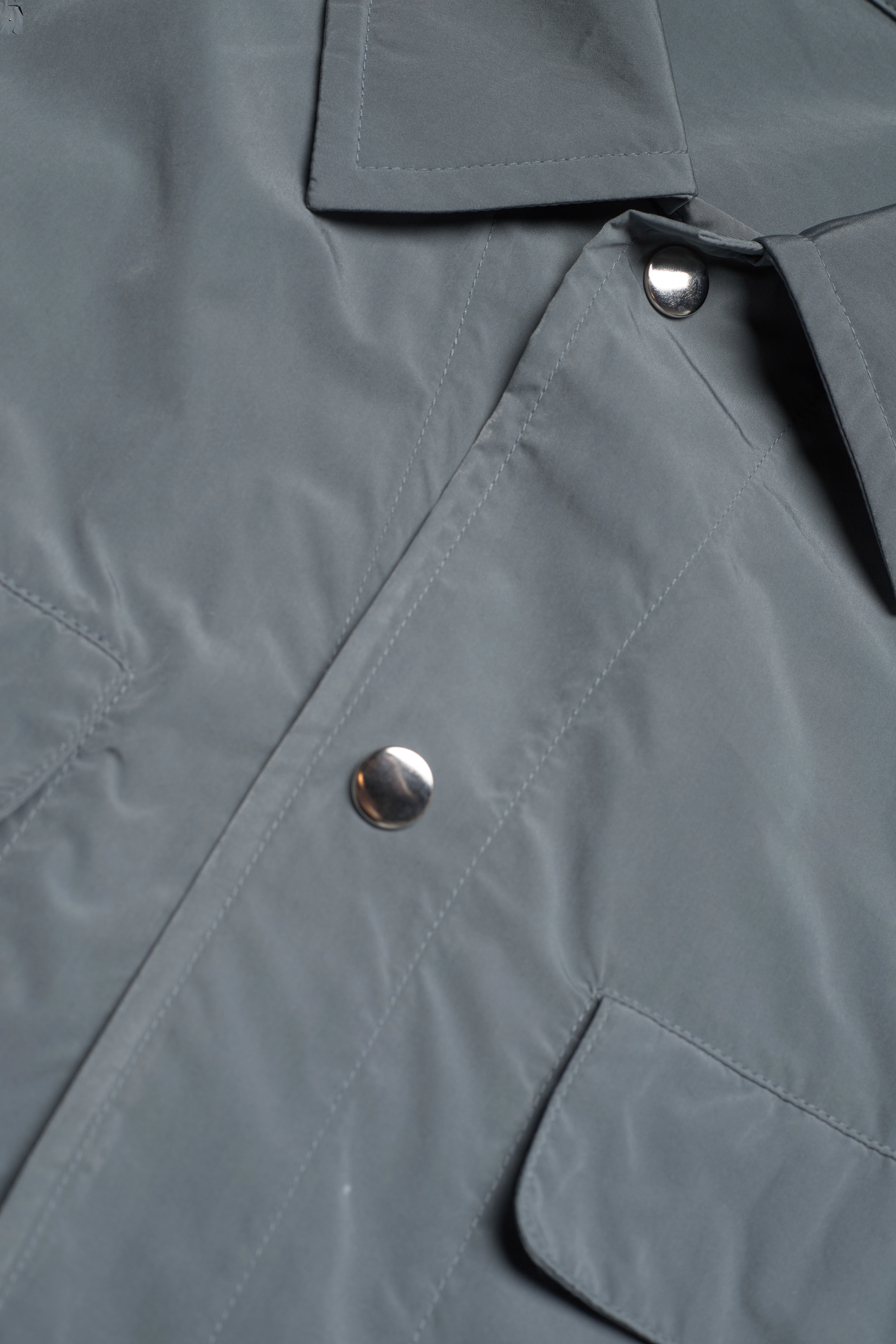 Filippa K - M. Oscar Nylon Overshirt - dusty blue - 2