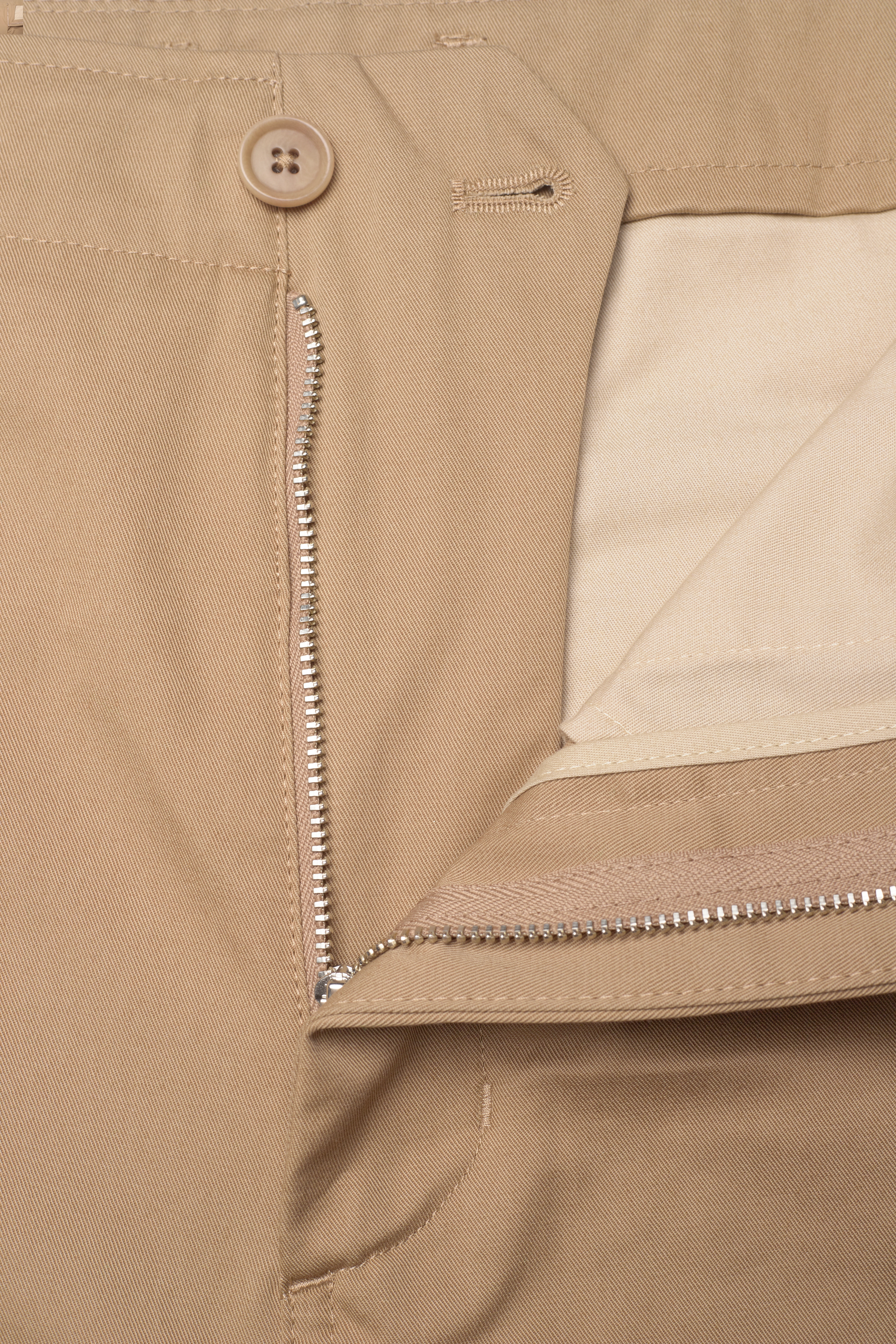Filippa K - M. Flynn Cotton Short - dark khaki - 3