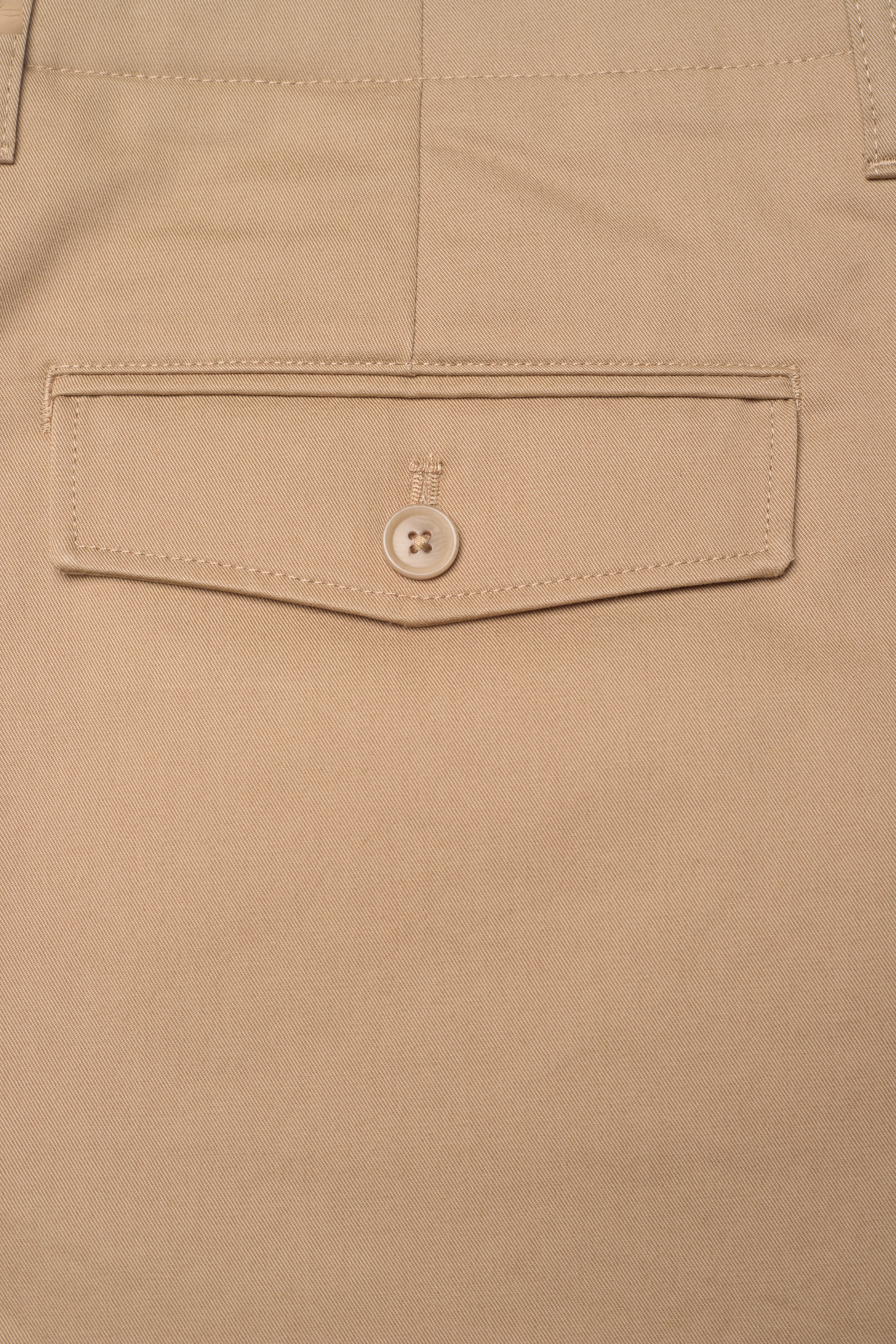 Filippa K - M. Flynn Cotton Short - dark khaki - 4