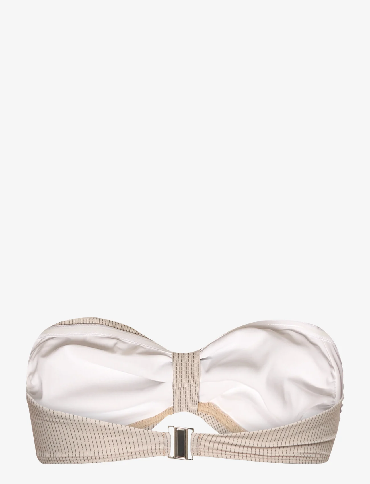 Filippa K - Printed Bandeau Top - bikinien bandeauyläosat - beige stri - 1