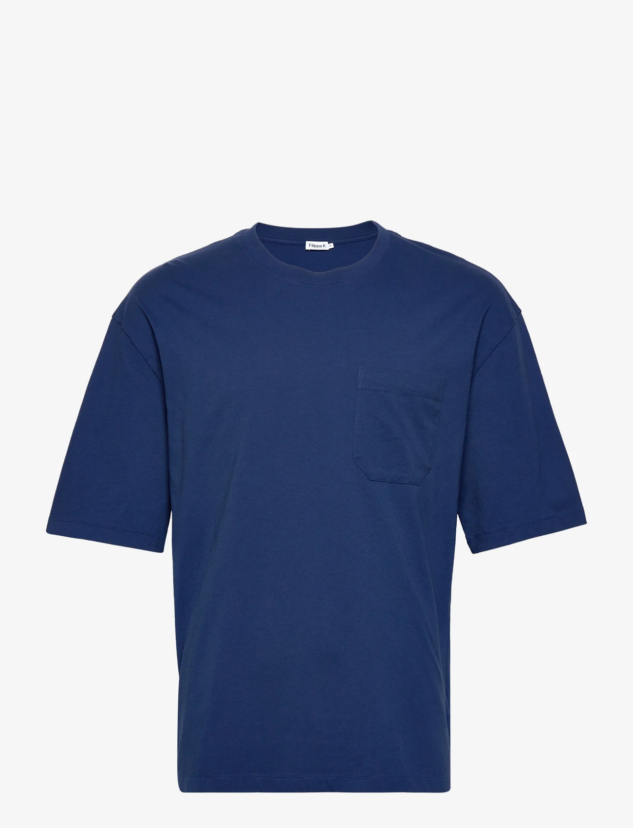 Filippa K - M. Amir Cotton Tee - laisvalaikio marškinėliai - royal blue - 0