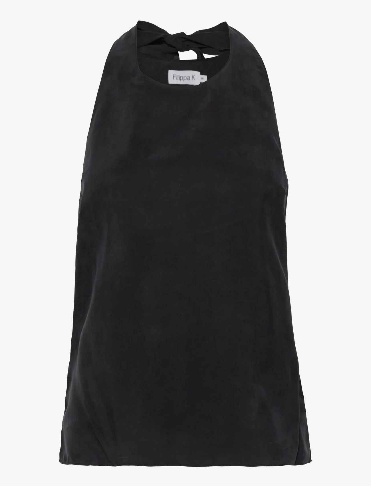 Filippa K - Taci Blouse - sleeveless blouses - black - 0