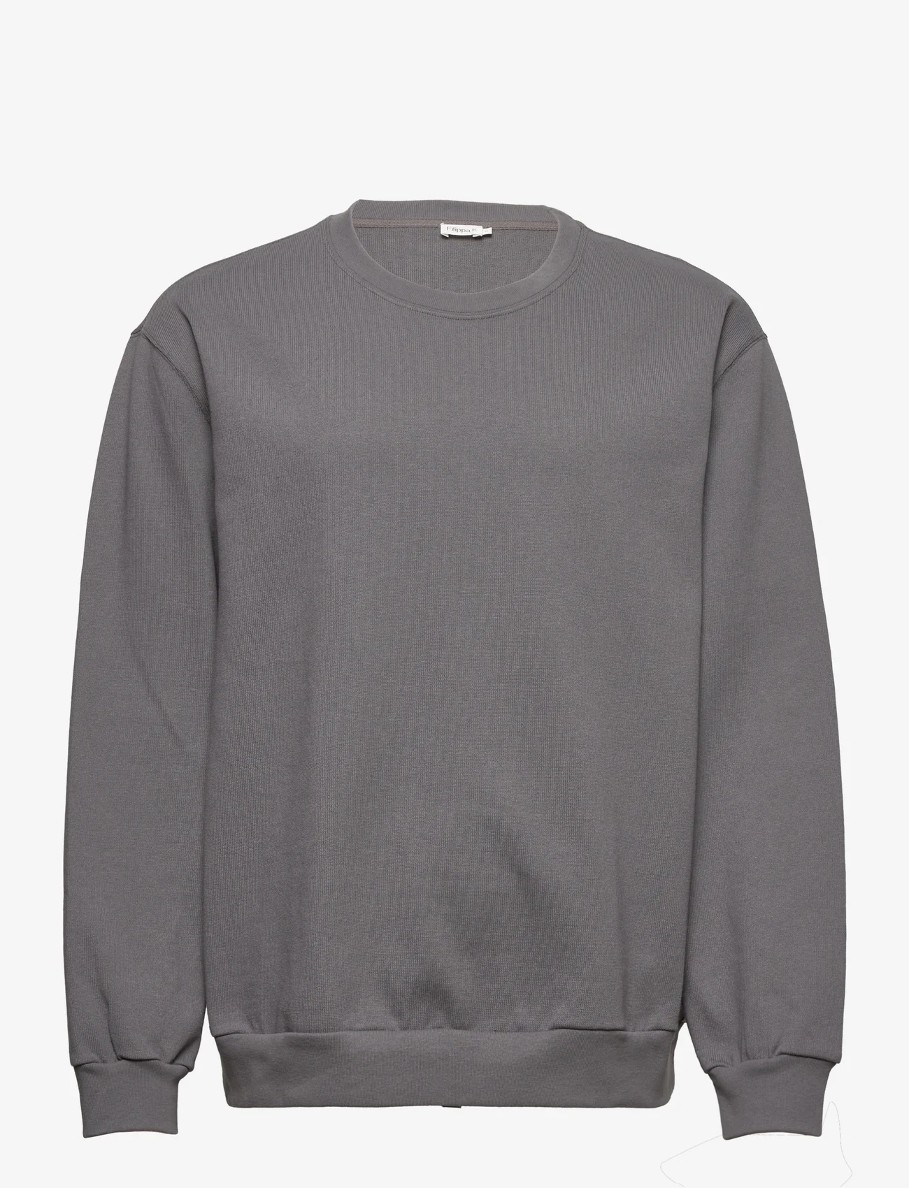Filippa K - M. Cedric Sweatshirt - medvilniniai megztiniai - slate grey - 0