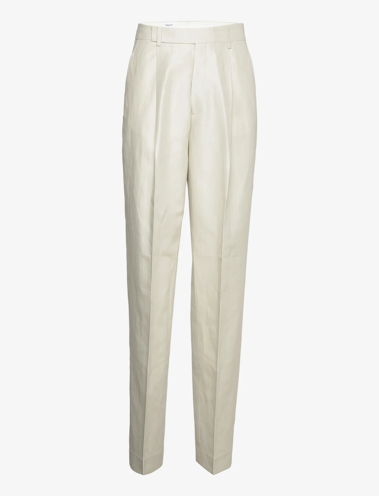 Filippa K - Julie Linen Trouser - spodnie lniane - ivory - 0