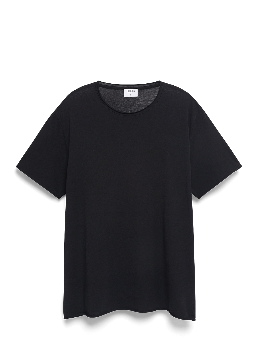 Filippa K - Roll Neck Tee - t-shirts - black - 1