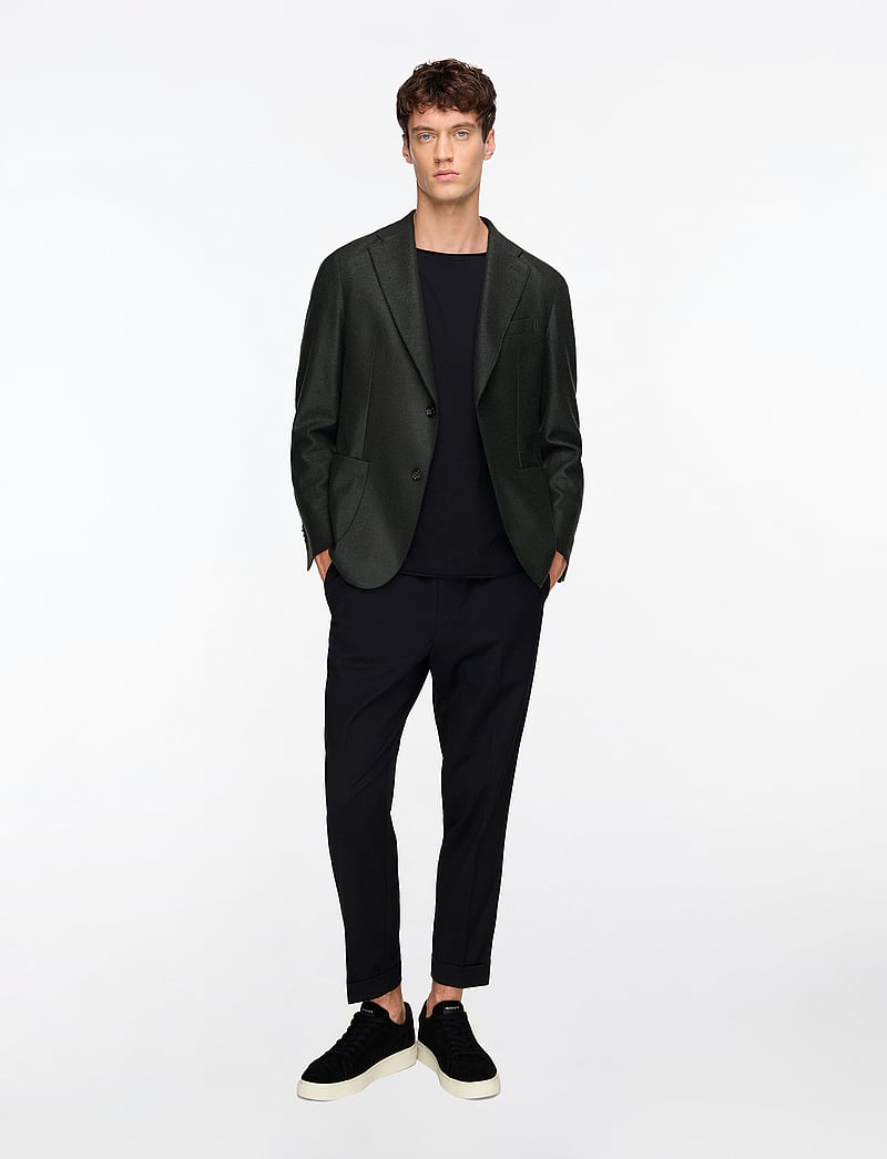 Filippa K - Roll Neck Tee - kortærmede t-shirts - black - 2