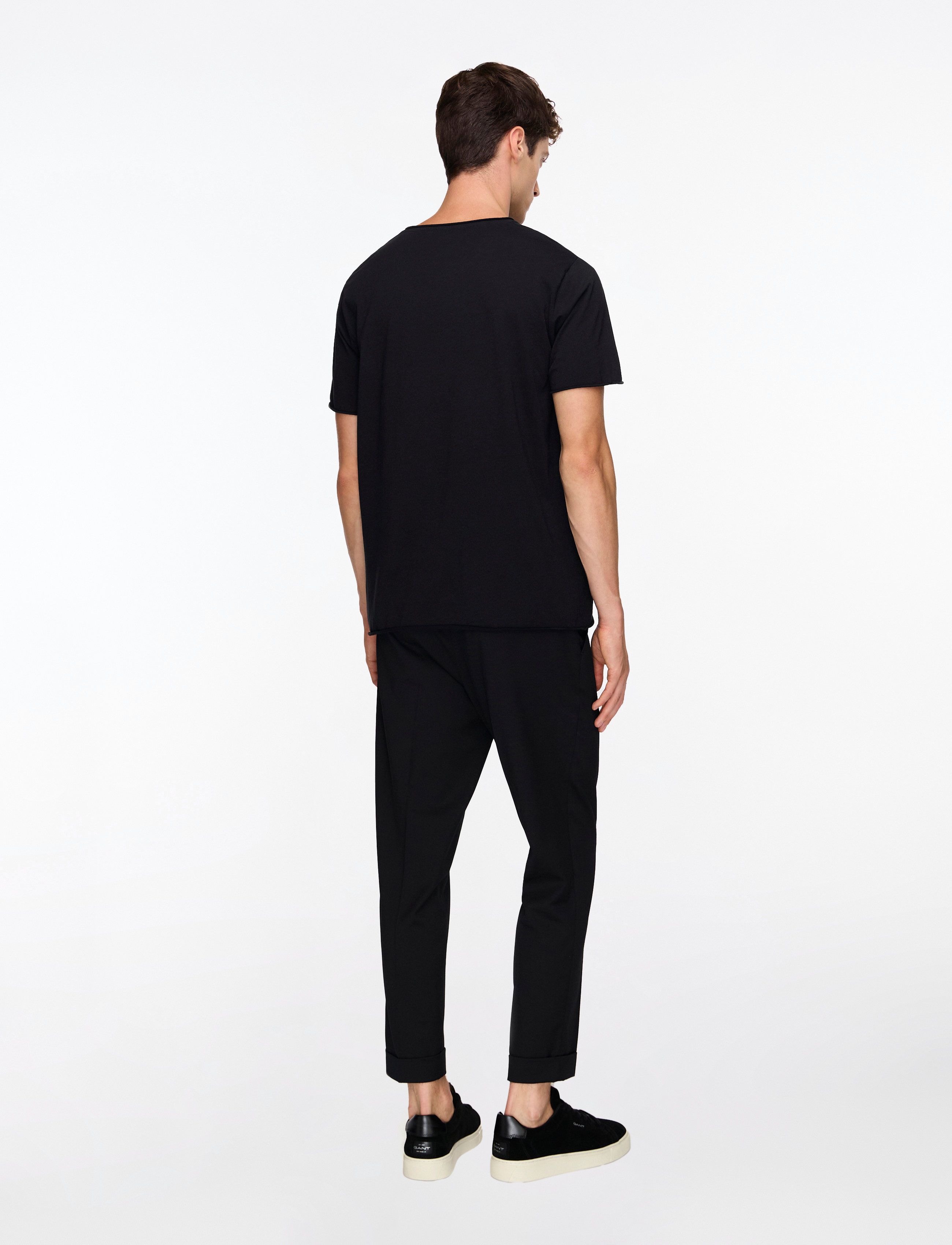 Filippa K - Roll Neck Tee - short-sleeved t-shirts - black - 4