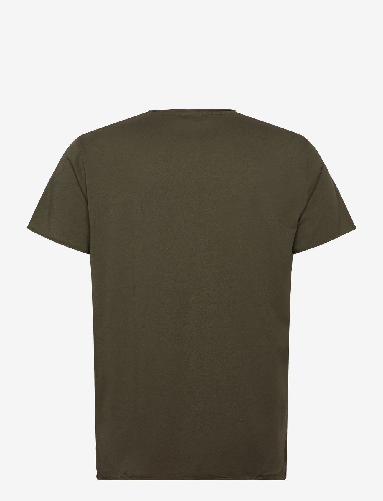 Filippa K - Roll Neck Tee - kortärmade t-shirts - dark olive green - 1