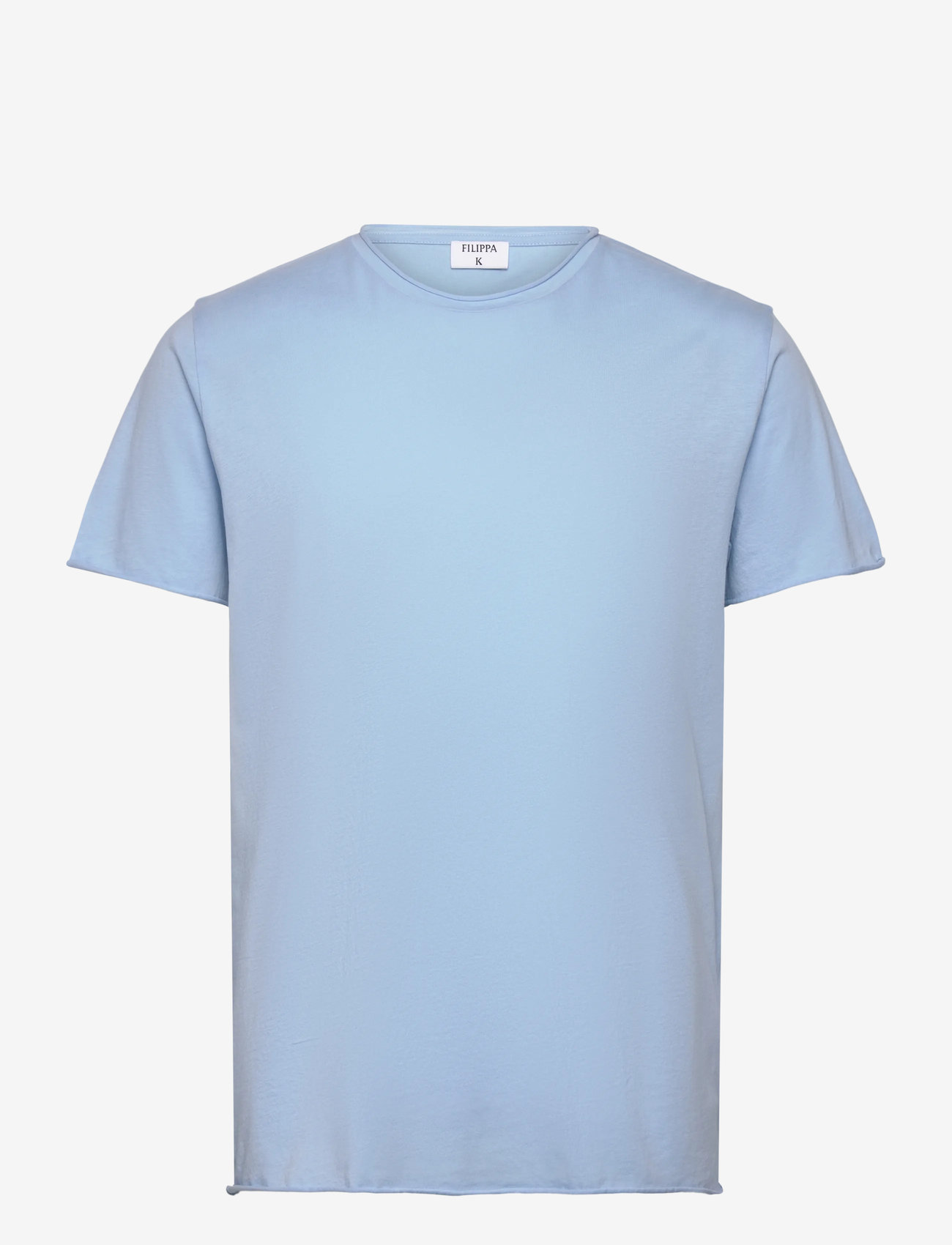 Filippa K - Roll Neck Tee - kortärmade t-shirts - frost blue - 0