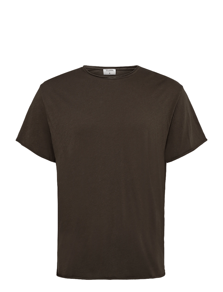Filippa K - Roll Neck Tee - t-shirts - golden brown - 1